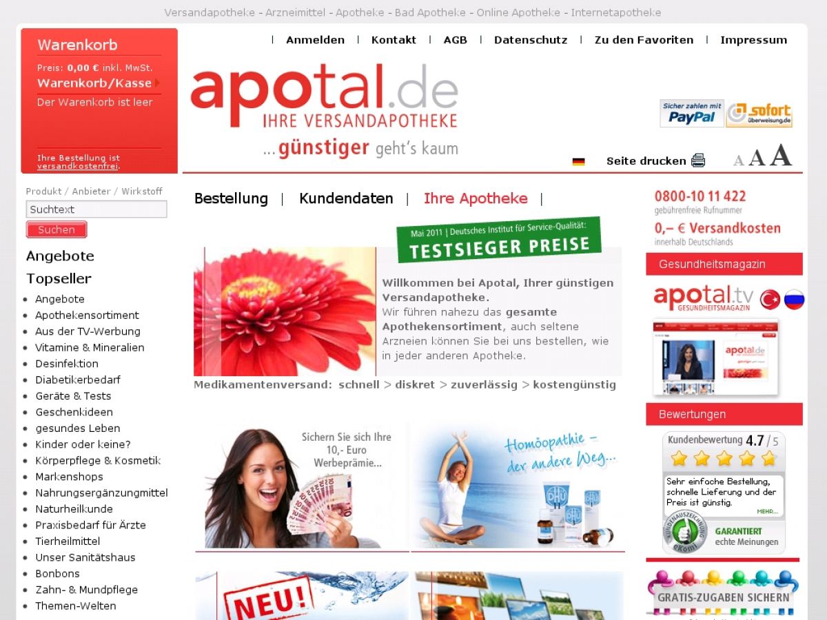 Versandapotheke apotal.de